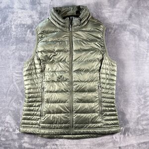 Quince Women's Down Puffer Vest Loden Green Size Medium NWOT